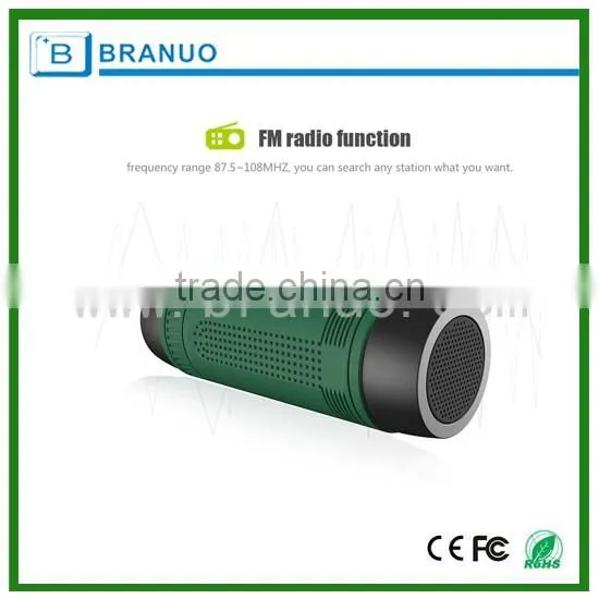 mini multifunctional bluetooth speaker with power bank, LED light , TF card ,F/M radio