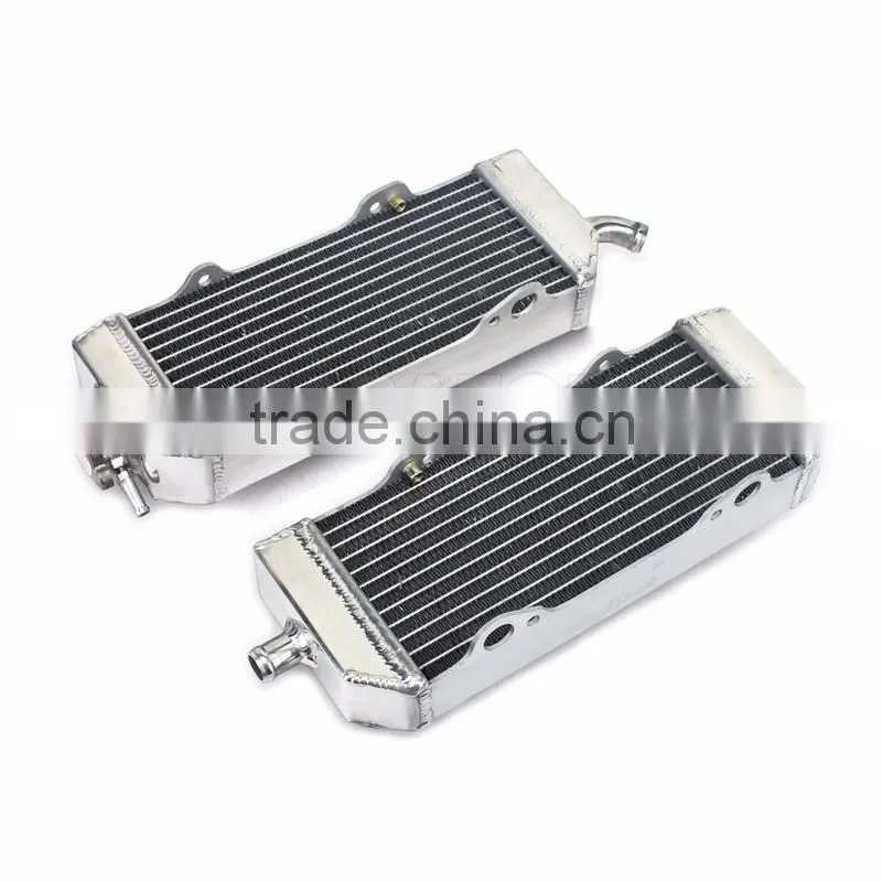 High performance brazd aluminum cooling parts motorcycle radiators for dirt bike