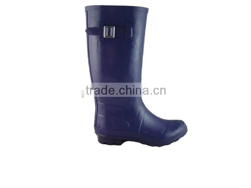 Fashion UK Style Comfortable Pure Purple Women Rubber Boots