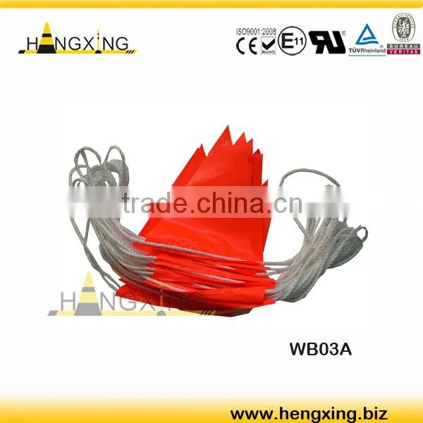WB03C outdoor advertising fluorescence color warning flag safety band