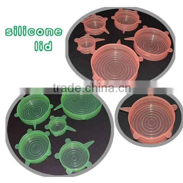 Useful 5 different size sealing lid for glass, cups, and bowl