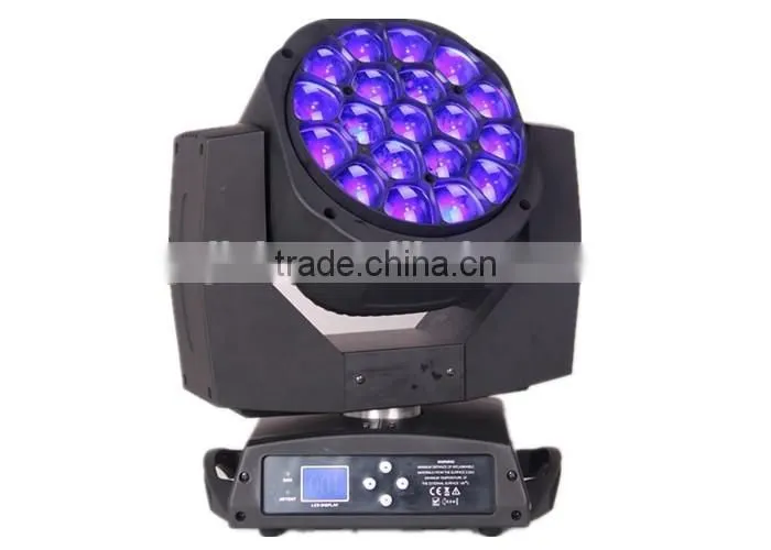 New professional 19x12w RGBW 4in1 Led Bee eyes moving head Zoom Light stage light