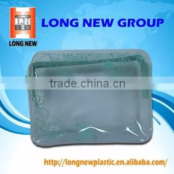 Quality transparent pvc zipper bag for cosmetics packaging
