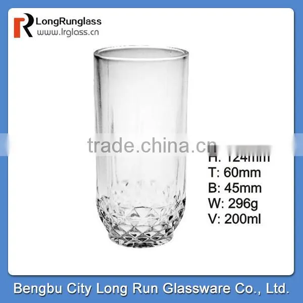 LongRun 280ml old fashioned home use glassware water glass fruit drinks glass glass