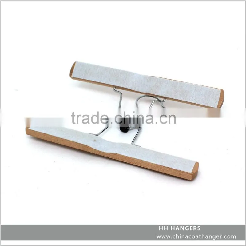 Wooden clamp pants hanger hair extension wood pants skirt hanger