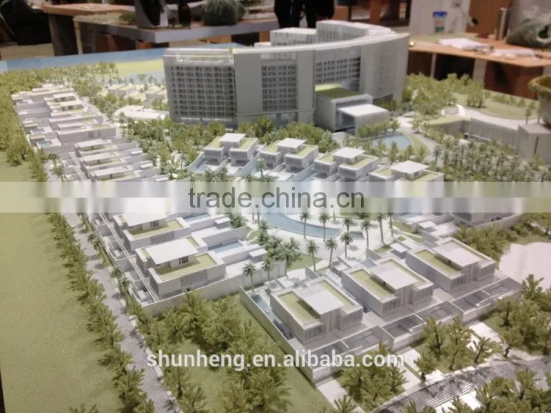 Custom acrylic building scale model manufacturer from China