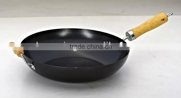 corbon steel non stick cookware chinese wok