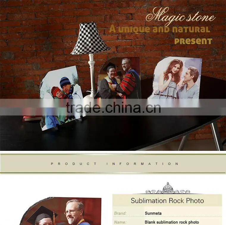 Sunmeta SH33 L30*H30*W0.9CM blank left opening sublimation slate rock pictures