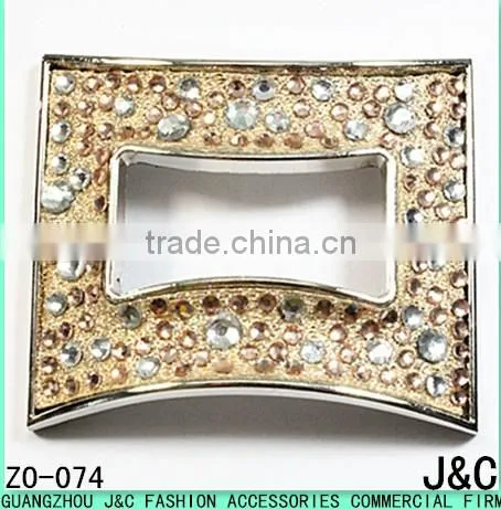 rectangle shaped alloy rhinestone lady shoes accessory