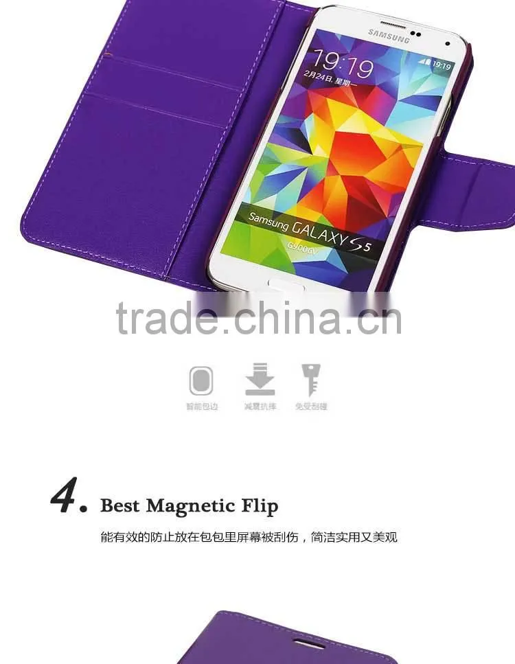 Factory directly Wholesale flip case for Apple Iphone 6 plus leather case