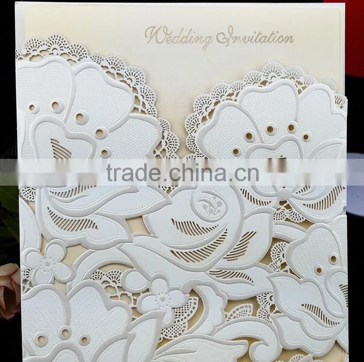 Delicate high quality wedding invitation card