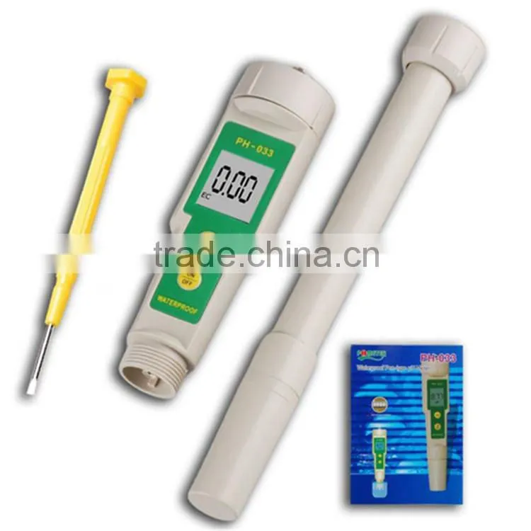 High resolution portable lcd digital pen type ph meter on sale KL-033L