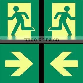 6Hours Photoluminescent film glow in the dark for safety guide signs