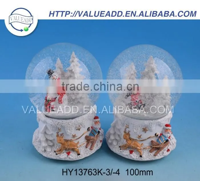 Competitive price XMAS polyresin snow globe wedding manufacturers in china