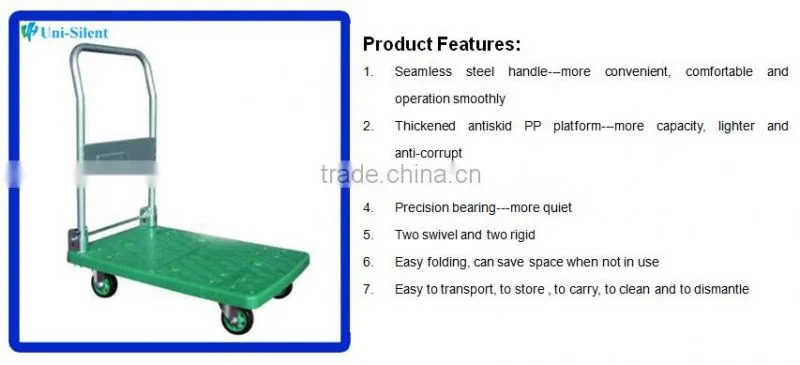 300kg Small Plastic folding hand cart LH300-DX