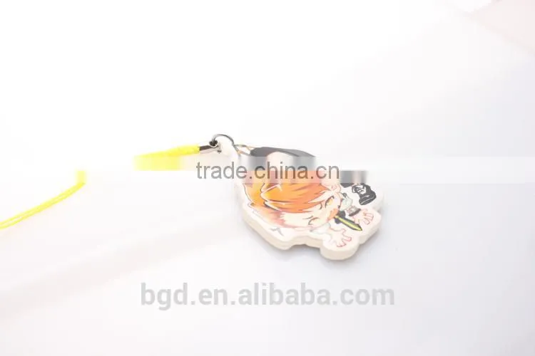 VOGRACE Hotsale printed cartoon acrylic keychain