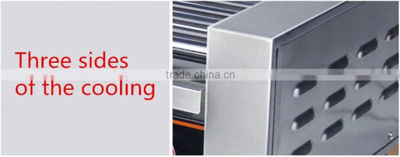 Hot sale 5/7/9 rollers stainless steel commercial hot dog machine/maker/grill