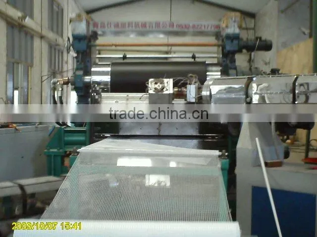 PE fiberglass mesh five-layer formwork making line