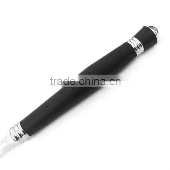 Plastic black handle flatware