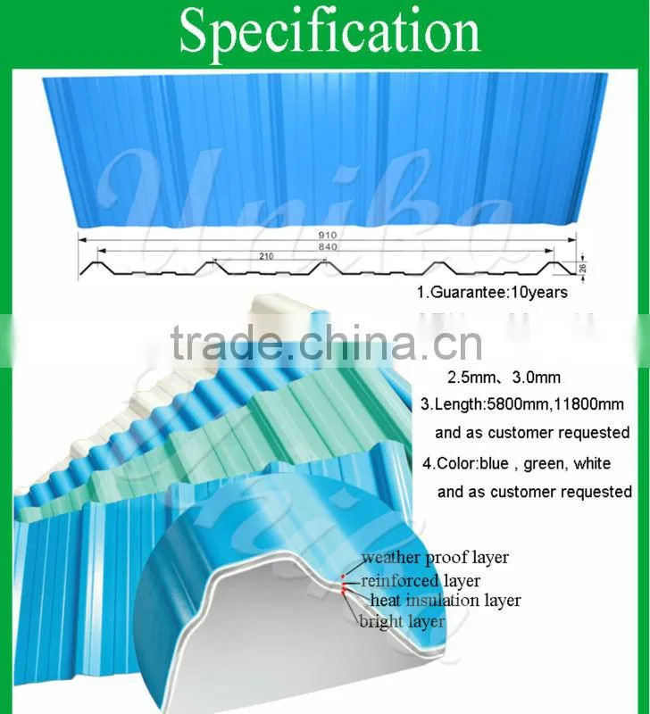 blue 3mm hard ceiling glossy pvc tile for waterproofing