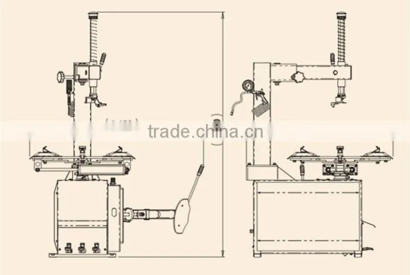 tyre mounting tool car tire changer machine CE