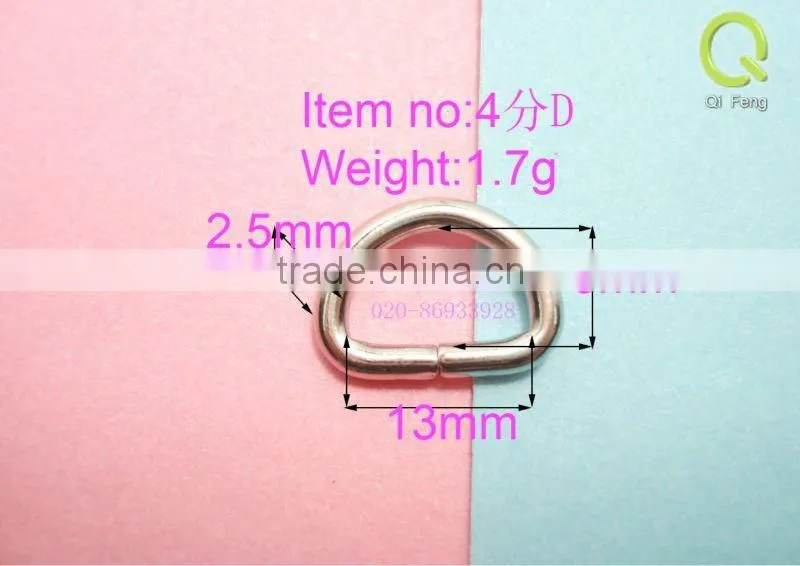 iron d-ring for bag-3/4"