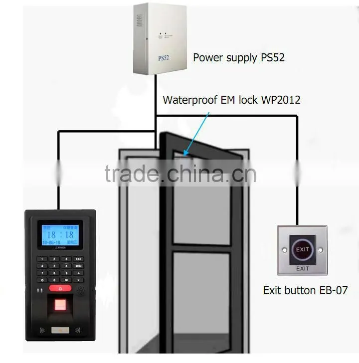 Access control & time attendance with golden and black colors biometric time attendance device with tcp