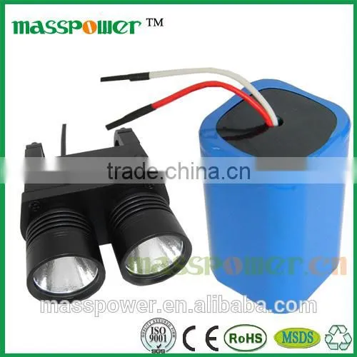 China Electronics Market Flashlight batteries with 18650 battery cell 7.4v 6200mah