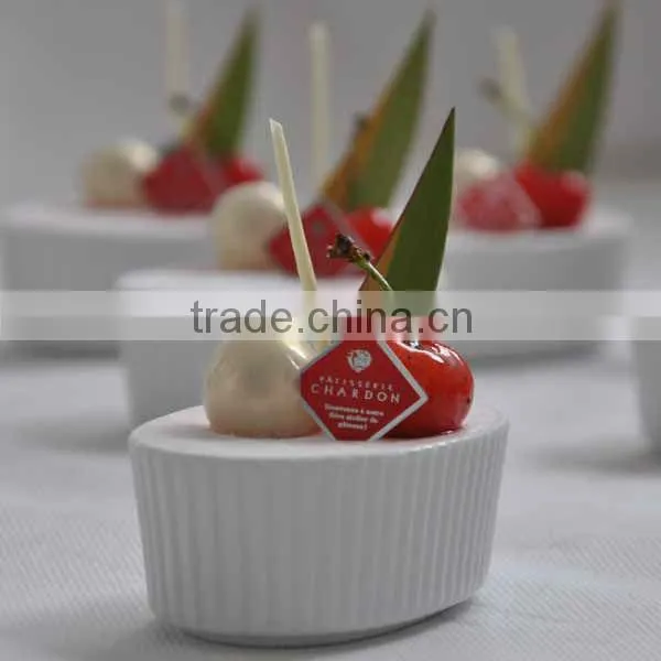 2014 Repeated use of White Ceramic Souffle baking cups