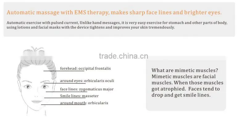 Portable microcurrent instant face lift beauty care tools and equipment