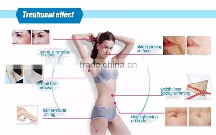 CE approved 6 IN 1 ipl face toning electric wrinkle remover machine with Cavitation RF