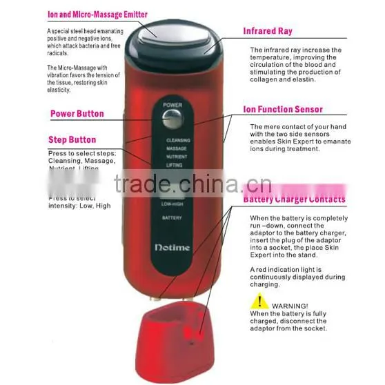 high frequency galvanic facial microcurrent face lift machine