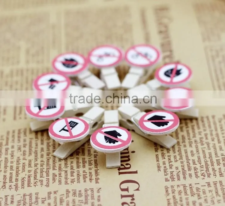 promotional gift custom paper clip/souvenir photo clip/school wooden book mark