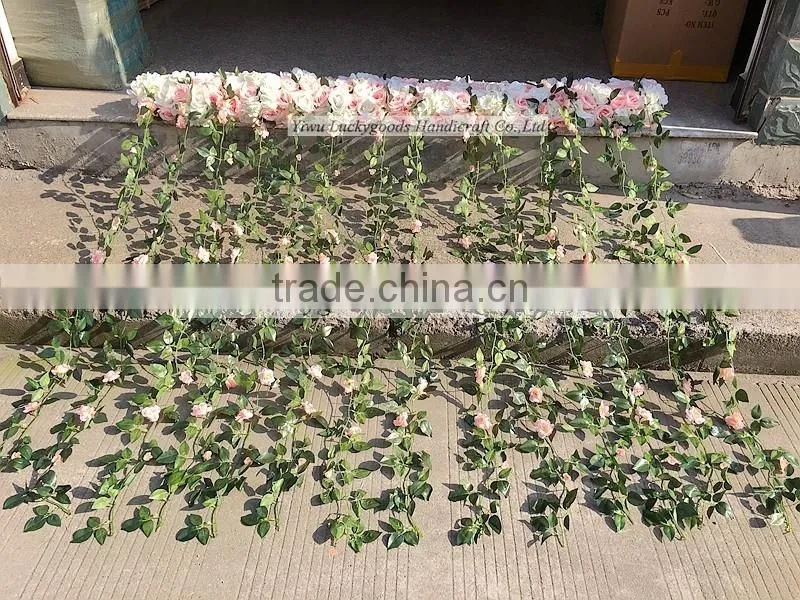 wedding church background haning flower stage backdrop hanging flower wholesale