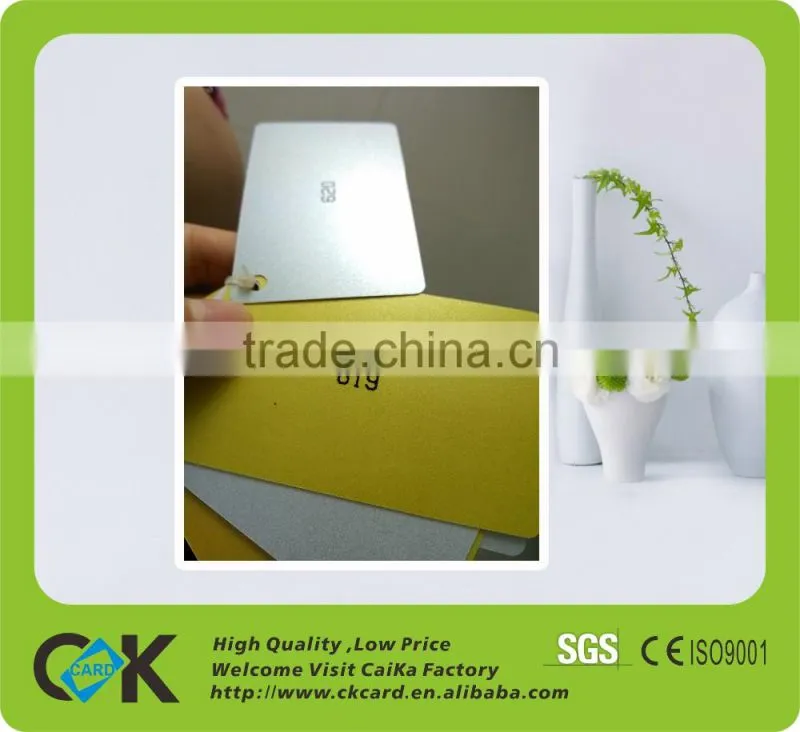 elegant gold color plastic card printing in Shenzhen manufacturer