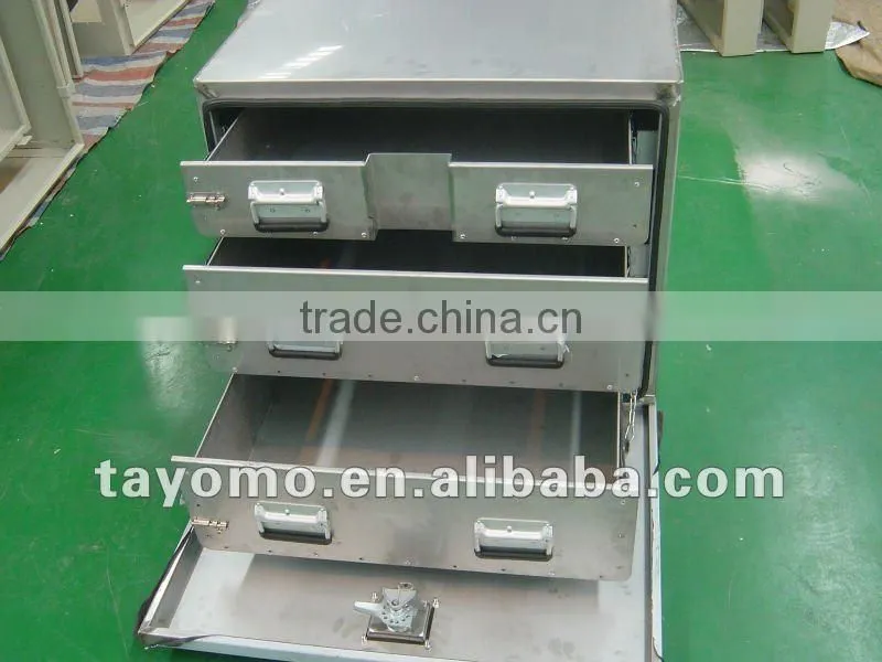 Stainless Steel Tool Box with 3 Drawers