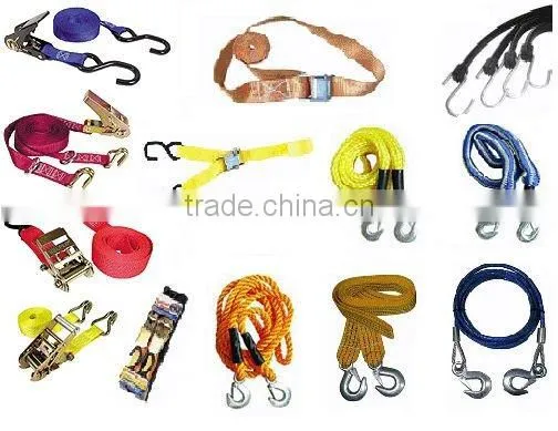 towing strap with shackle
