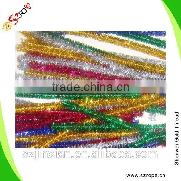 Chenille stem ornaments,Glitter Chenille Stem,Metallic Chenille Stem