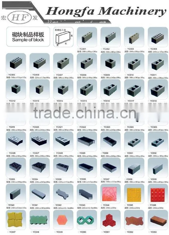 QT12-15 Hot sale concrete block machinery /block making plant / cement brick machine / cement hollow brick making machine