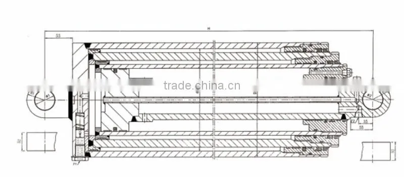 Hydraulic cylinder used for oil drilling rig