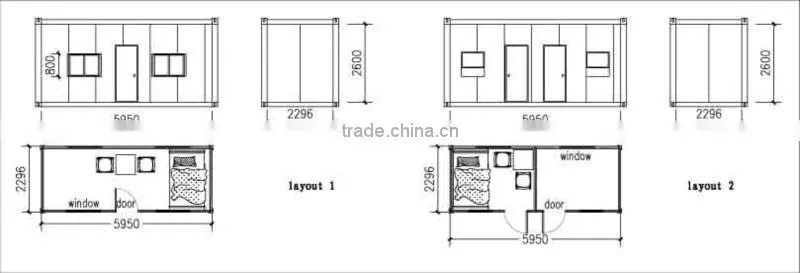 portable flat pack Container living Building