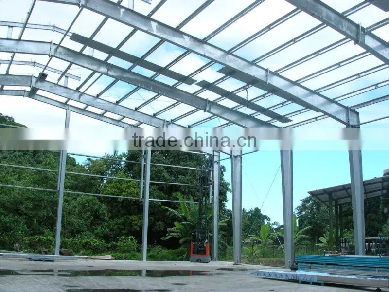 Hot dip galvanized light steel structure qingdao factory