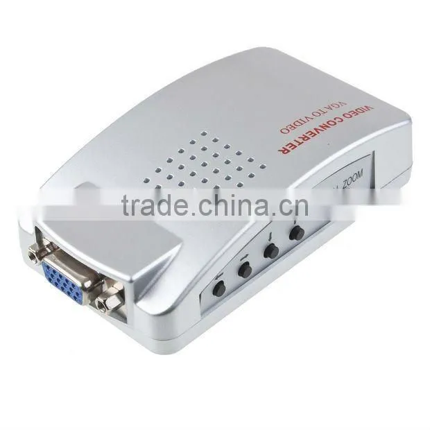 PC VGA to TV Video AV Signal Converter Video Switch Box