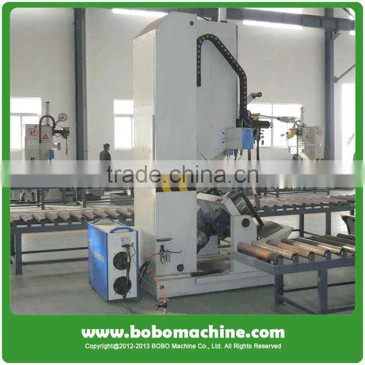 Wheel disc welding machine for assembling