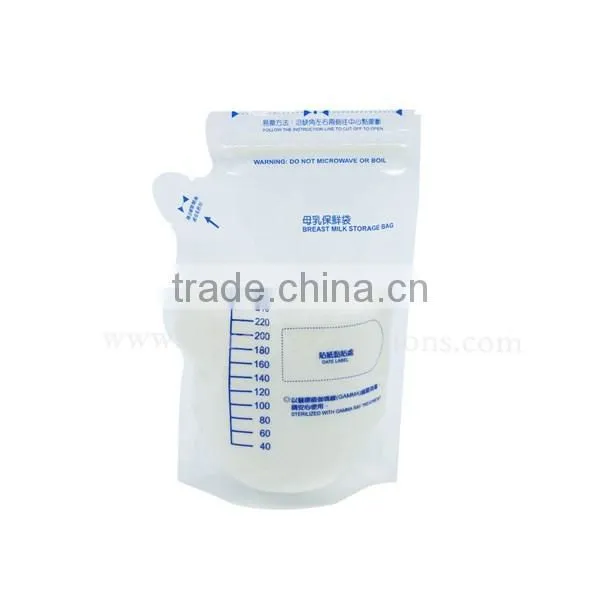 Portable Food Grade Anti Leak Breast Milk Storage Bag