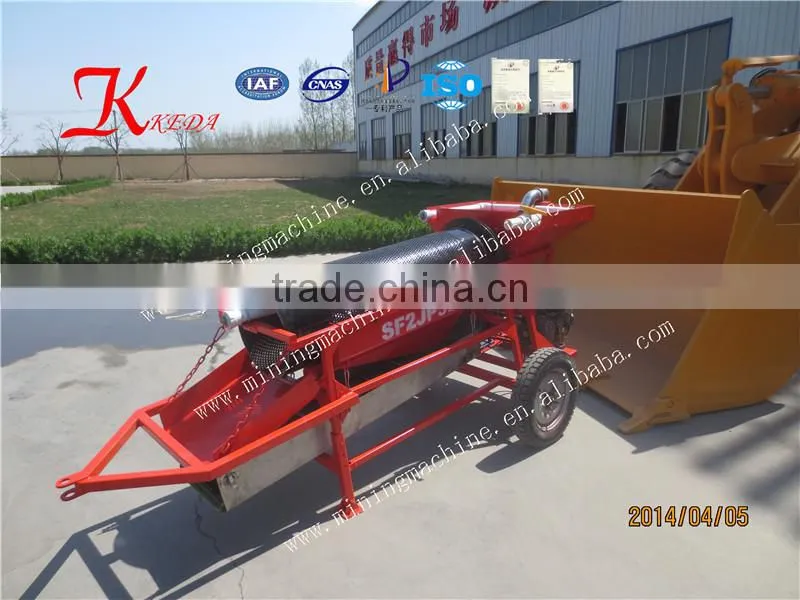 Small Portable Mobile Gold Trommel With CE,ISO,SGS