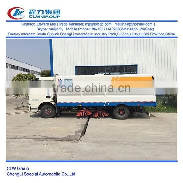 Dongfeng 4*2 type 120hp 7 ton road cleaning truck