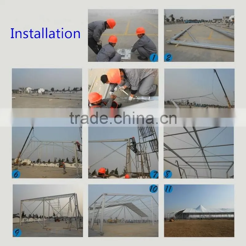 Aluminium clear span structures for warehouse - industrial building - CUSTOMIZABLE