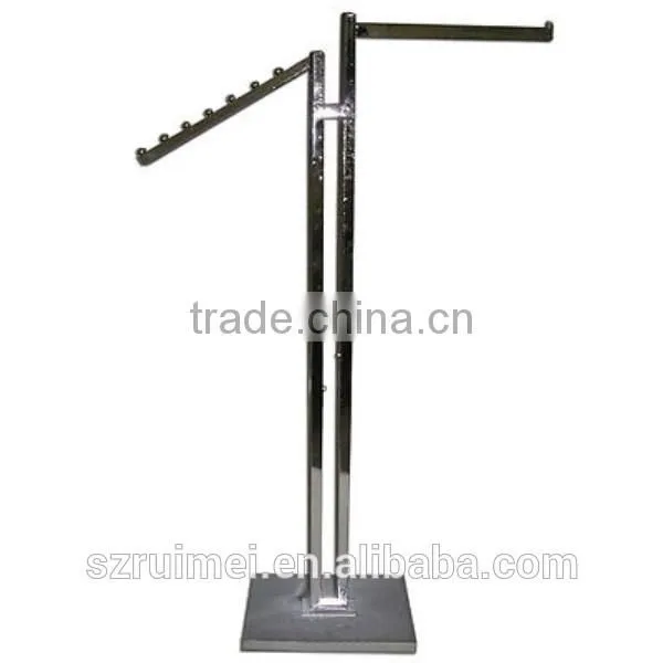 Metal Display Standing 2 Way Clothing Rack