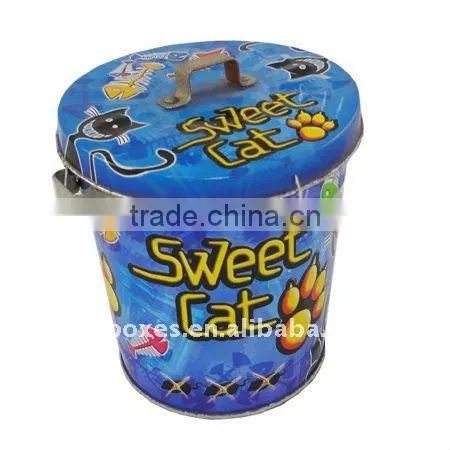 round tin cans for food canning